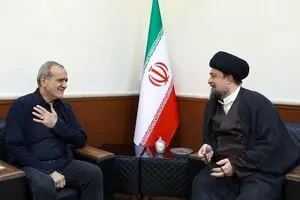 دیدار رئیس جمهور با آیت الله سید حسن خمینی