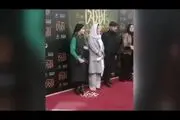ویدیو جنجالی| حرکت خبرساز آقای بازیگر در کنار خانم بازیگر!/ جواد عزتی چه حرف خصوصی به نیکی کریمی زد؟