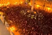 در گرجستان شورش به پا شد + عکس 