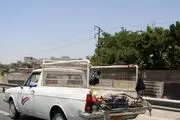 خلاقیت خنده دار در نوشته پشت این وانت حماسه ساز شد/ عکس