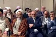 حضور احمدی نژاد در دیدار امروز کارگزاران نظام با رهبری + عکس 
