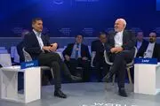 گزارش تصویری/ گفتگوی ظریف با فرید زکریا، مجری سی ان ان در اجلاس داووس