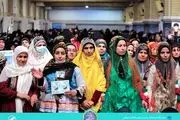 لباس جالب زنان در دیدار امروز با رهبری + ببینید 