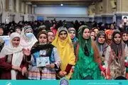 لباس جالب زنان در دیدار امروز با رهبری + ببینید 