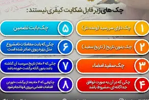 کدام چک ها قابل شکایت کیفری نیستند؟