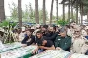 وداع تلخ با پیکر مرزبانی ایرانی در زاهدان