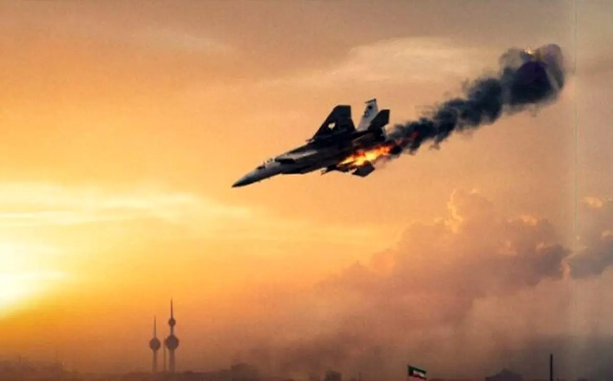 سقوط جنگنده آمریکایی در کویت 