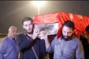 مراسم وداع با سردار شهید نیلفروشان در مشهد