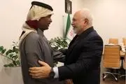 تاکید ظریف و سفیر قطر بر افزایش همکاری‌های دو کشور برای تقویت امنیت منطقه‌ای