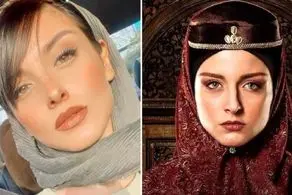 تیپ جنجالی سارای گرجی سریال جیران / سارای گرجی تیپ واقعی خود را نشان داد +‌عکس