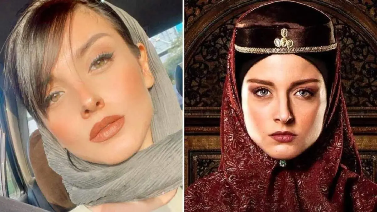 تیپ جنجالی سارای گرجی سریال جیران / سارای گرجی تیپ واقعی خود را نشان داد +‌عکس