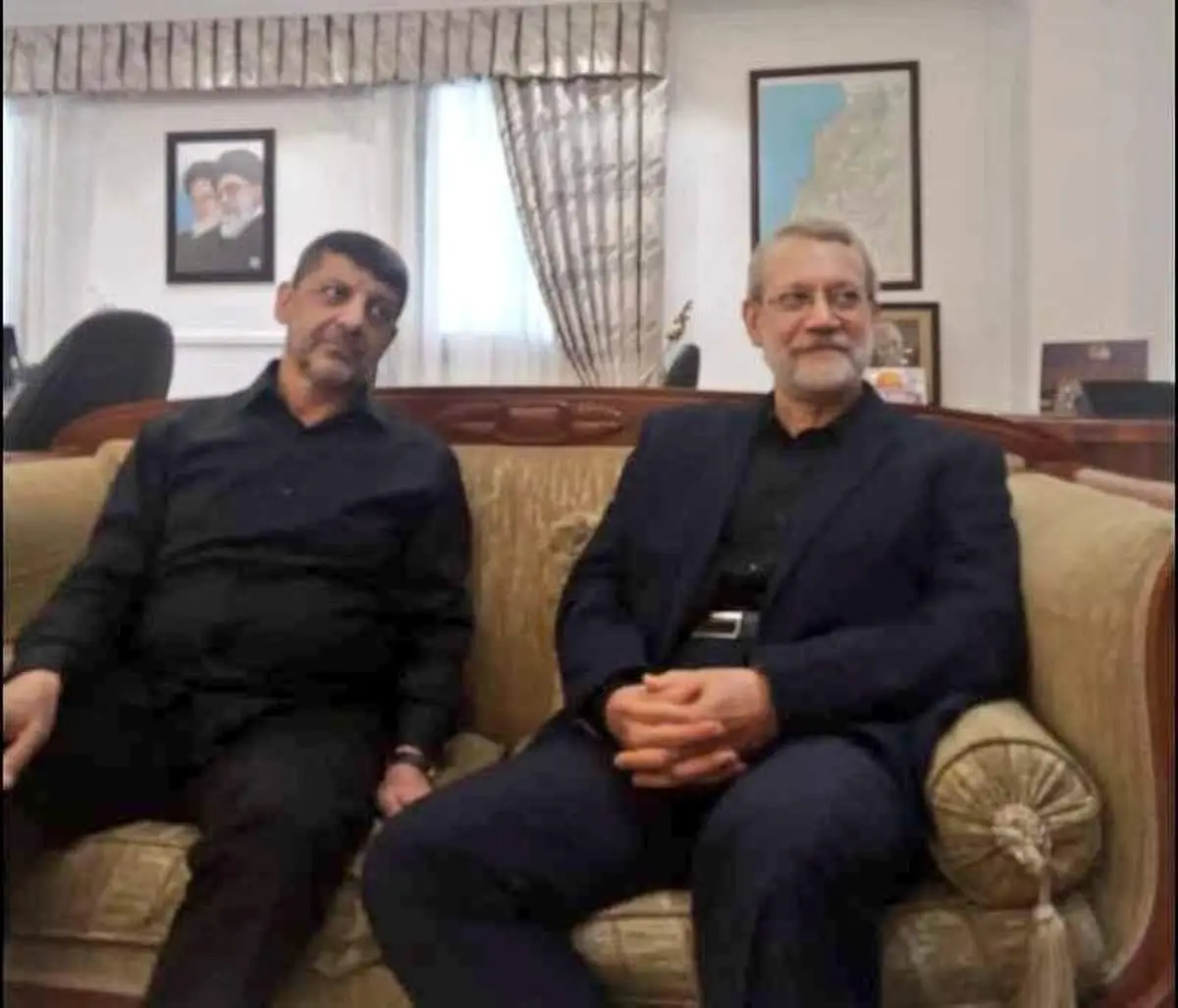 عکس دیده نشده از علی لاریجانی با محمد عفیف ساعتی قبل از شهادت + ببینید 