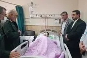عیادت سرلشکر سلامی از مجروحان حمله تروریستی لبنان/ سه کودک در میان حادثه دیدگان 
