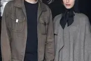 شهاب حسینی و پسرانش محمد امین و امیرعلی در نمایشگاه همسر دومش ساناز ارجمند/ تصاویر