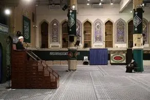 دومین شب مراسم عزاداری شهادت حضرت فاطمه‌زهرا (س) با حضور رهبری برگزار شد 