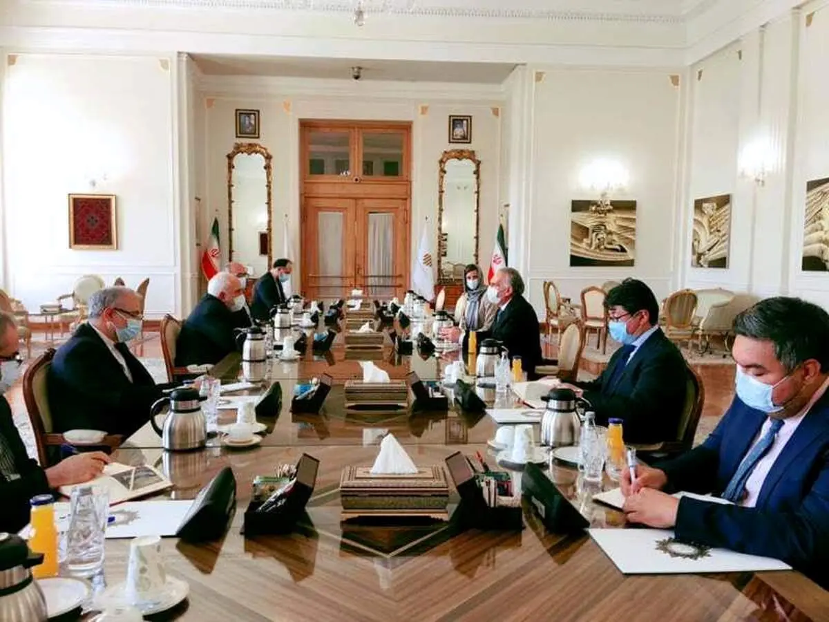 ظریف با نماینده دبیرکل سازمان ملل متحد در امور افغانستان دیدار کرد