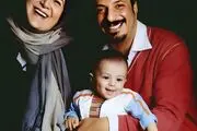 همای سریال پایتخت با شوهر و پسر واقعی اش/ عکس
