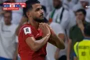 حرکت جالب و جنجالی مهدی قاعدی بعد از گل اول ایران به امارات+عکس