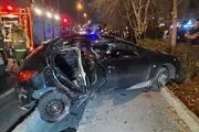 مرگ در بزرگراه حکیم تهران!+عکس دلخراش