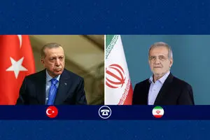 گفت‌و‌گوی تلفنی پزشکیان و اردوغان/ ترکیه مخالف مداخلات خارجی در ایران است 
