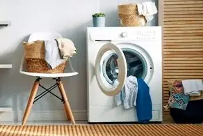 گیر افتادن پسربچه داخل لباسشویی!+عکس