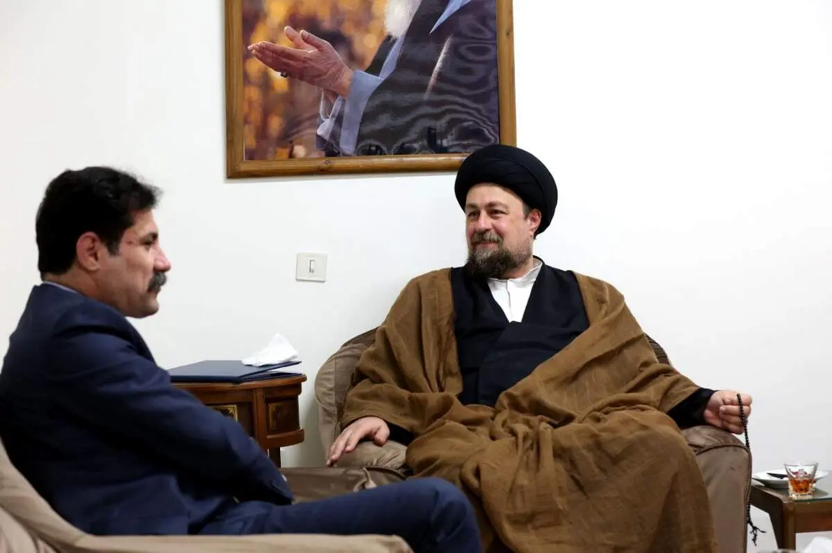 دیدار عبدالکریم حسین زاده با سیدحسن خمینی