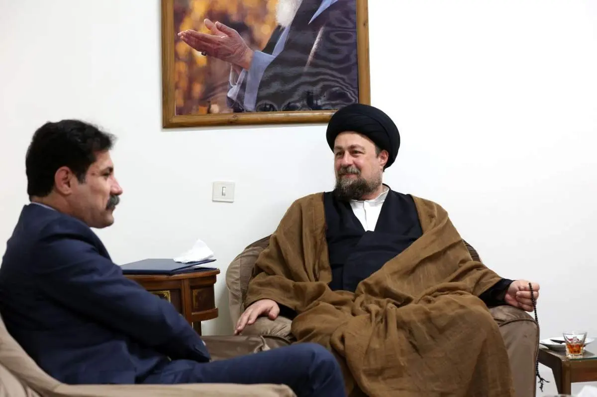 دیدار عبدالکریم حسین زاده با سیدحسن خمینی