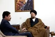 دیدار عبدالکریم حسین زاده با سیدحسن خمینی