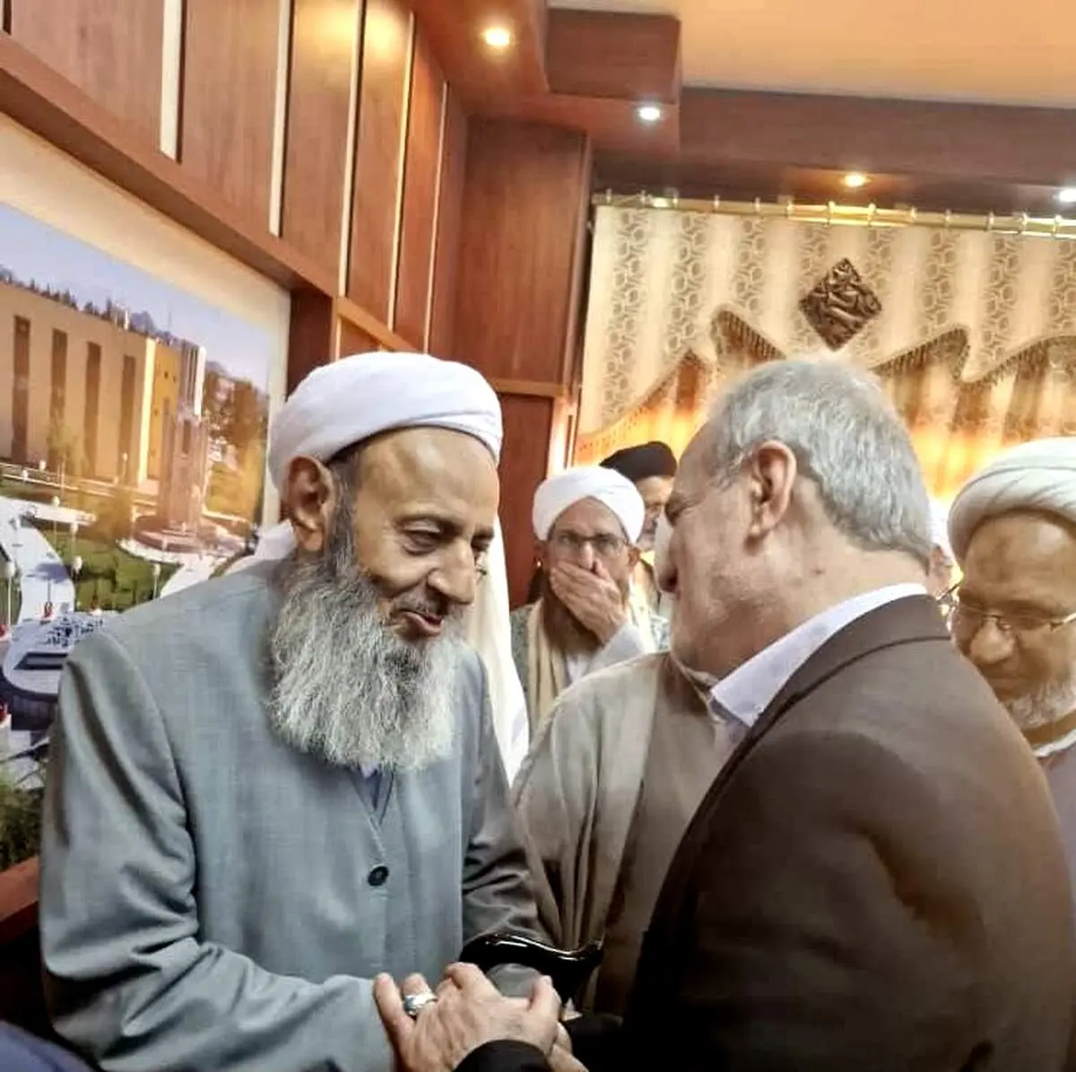 عکس معنادار از مولوی عبدالحمید و پزشکیان + ببینید 
