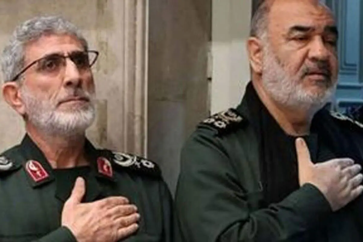حضور سردار قاآنی و سلامی در دیدار با رهبری 