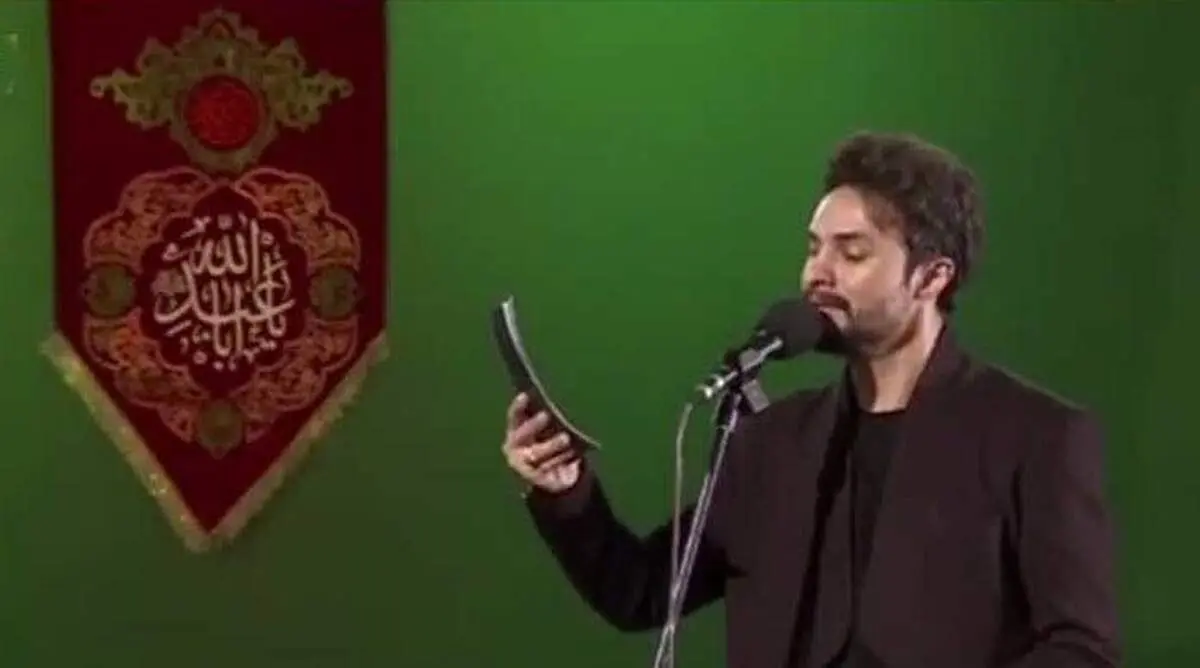 عکس جنجالی از مصطفی راغب در کنار بازیگر پرحاشیه در هیئت عزاداری