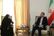 امیرعبداللهیان با فروزنده ودیعتی دیدار کرد 