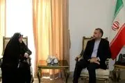 امیرعبداللهیان با فروزنده ودیعتی دیدار کرد 