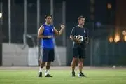 گابریل پین در تمرین استقلال حضور یافت