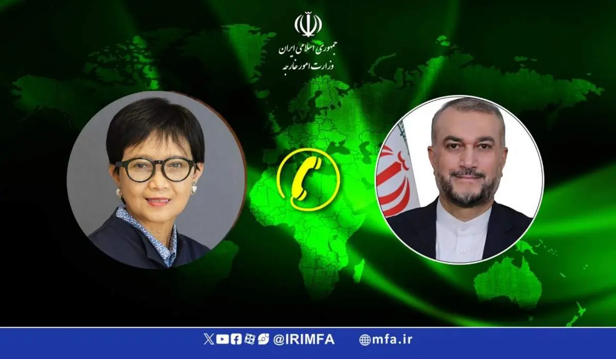حسین امیرعبداللهیان از وزیر خارجه اندونزی برای سفر به تهران دعوت کرد