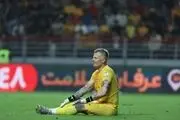 حرکت عجیب گلر خارجی فولاد در بازی با پرسپولیس!
