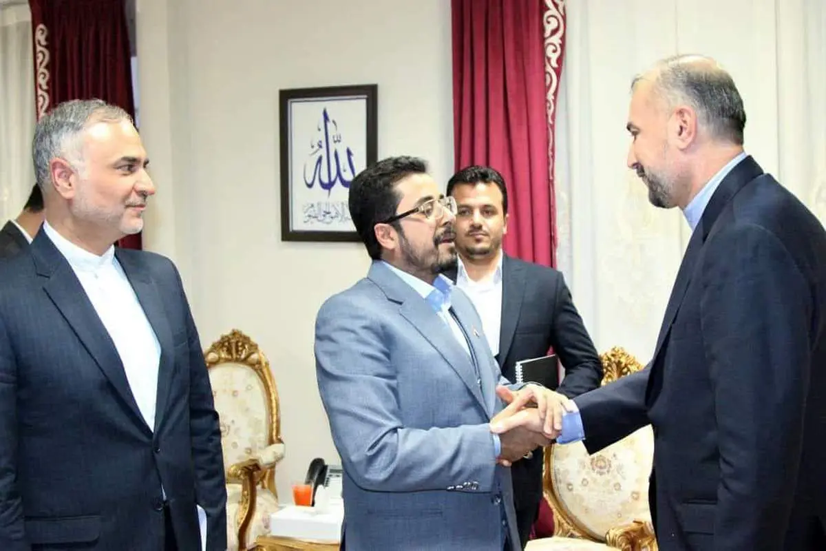 امیرعبداللهیان به سفارت یمن در تهران رفت + عکس 