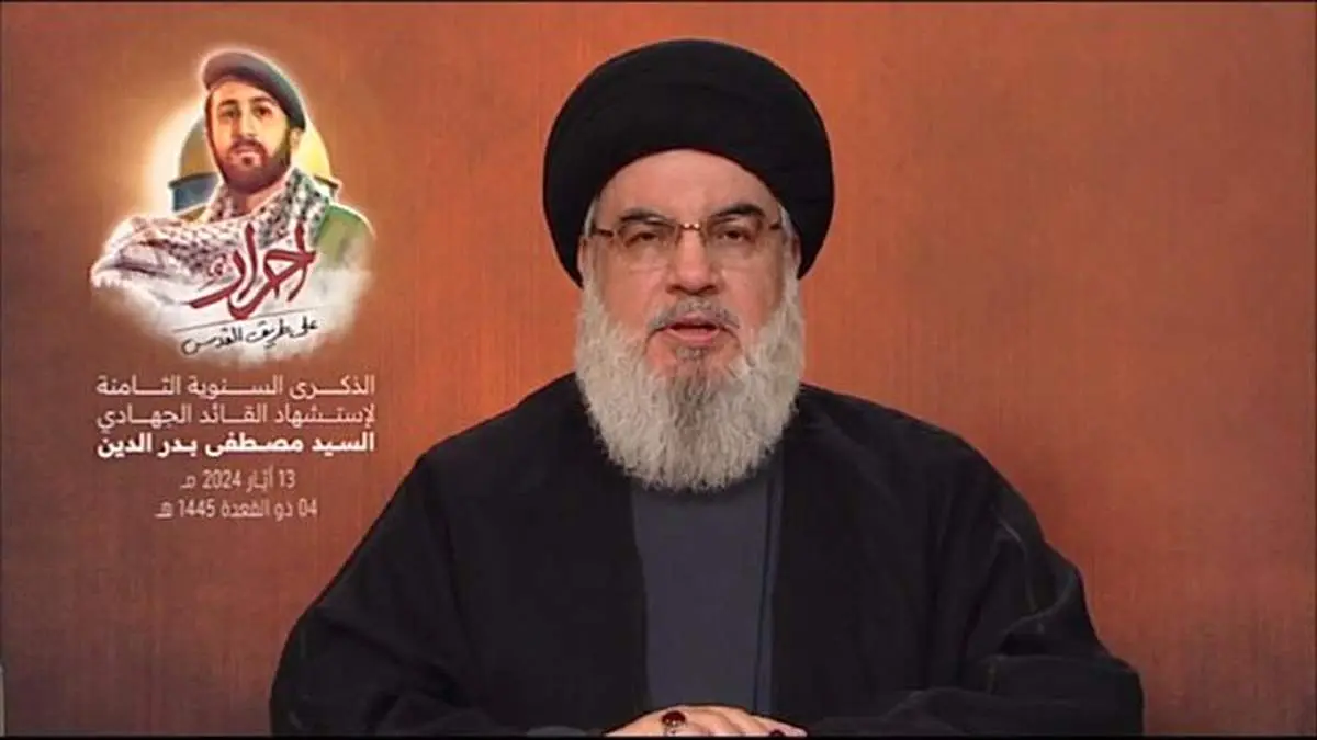 موضع گیری تازه سیدحسن نصرالله درباره عملیات تنبیهی ایران علیه اسرائیل و بالا بردن عکس السنوار