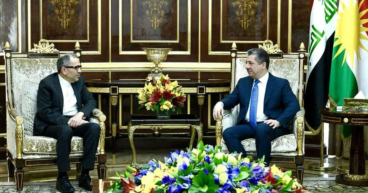 دیدار معاون سیاسی وزیر خارجه ایران با نخست وزیر اقلیم کردستان عراق  