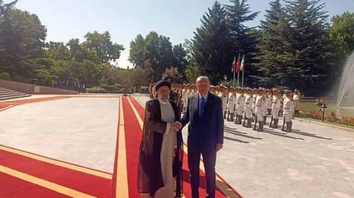 استقبال رییسی از اردوغان در سعدآباد