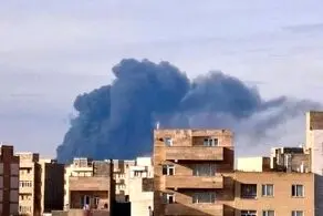  آتش‌سوزی هولناک یک سردخانه در حال احداث در جاده اردبیل - مغان