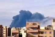  آتش‌سوزی هولناک یک سردخانه در حال احداث در جاده اردبیل - مغان