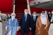 اردوغان به امارات رفت