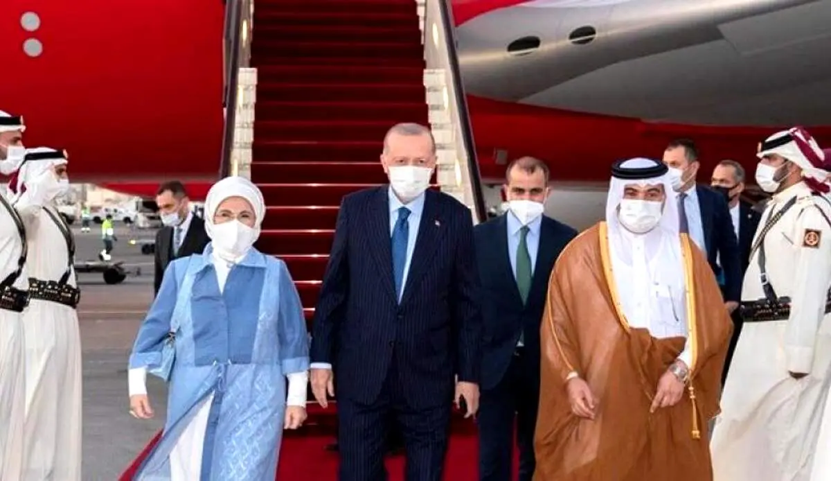 اردوغان به امارات رفت