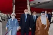 اردوغان به امارات رفت