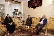 دیدار رئیس سازمان انرژی اتمی با خانواده شهیدان باقری، سلامی، حاجی‌زاده و رشید