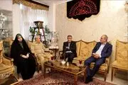 دیدار رئیس سازمان انرژی اتمی با خانواده شهیدان باقری، سلامی، حاجی‌زاده و رشید