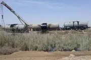 قطار حامل نفت واژگون شد