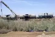 قطار حامل نفت واژگون شد