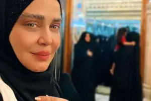 طرفداران بهاره رهنما در کربلا غافلگیرش کردند!/ فیلم